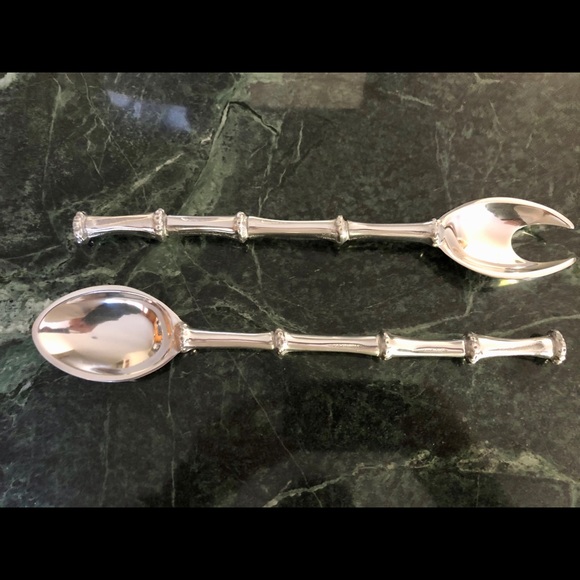 Mariposa Bamboo salad serving set - Picture 3 of 3